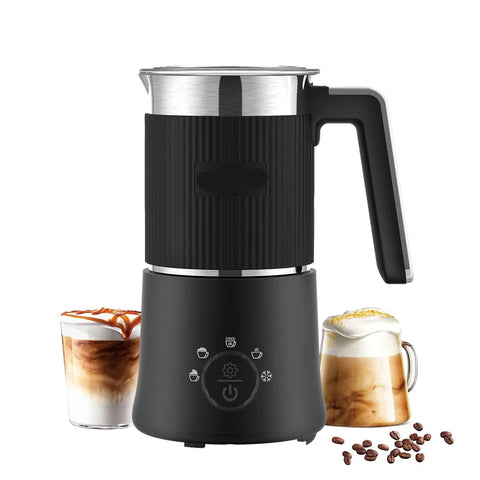Elektrische Melkopschuimer en Stomer 5-in-1 - Stil en Automatisch - voor Warm en Koud Melkschuim - Perfect voor Latte Cappuccino en Macchiato - QUORE