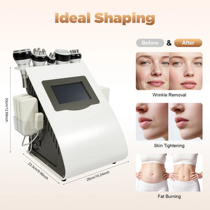 Multifunctioneel Huidverzorgingsapparaat – Lichaamsbehandelingsapparaat – Gezichtsverzorging – Radiofrequentie – Ultrasoon – 7-Inch Touchscreen – Roestvrij Staal