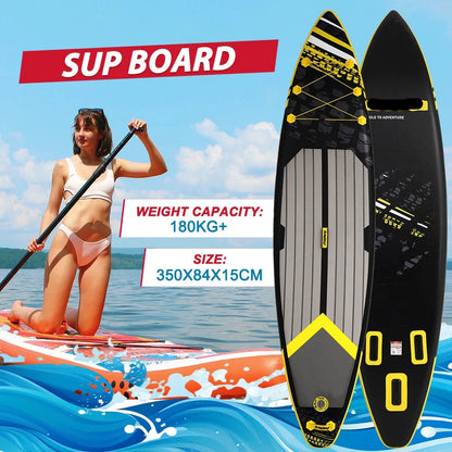 Supboard - Sup - Paddle Board - Sup Boards - 350x84x15cm - Ultra-Light - Opblaasbaar Stand Up Paddle Board - Max 165 kg - Waterdicht - Voor  Rivier - Zee - Inclusief Paddle - Rugzak - Zadel & Accessoires - Rood