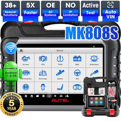 Autodiagnose Scanner – Diagnoseapparaat – OBD Scanner – Foutcode Lezer – Bi-Directionele Controle – 7-Inch Scherm – Wifi Verbinding