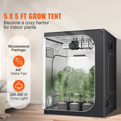 Kweektent – Groeiruimte – Planten Tent – Binnenkweek – Hydroponics – 22 Mm Staal – 2000D Oxford Stof