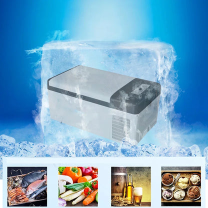 Mini-Koelkast – Compacte Koelkast – Autokoelkast – Camper Koelkast – Lichtgewicht – Laag Energieverbruik - 12V 24V 220V - 20L