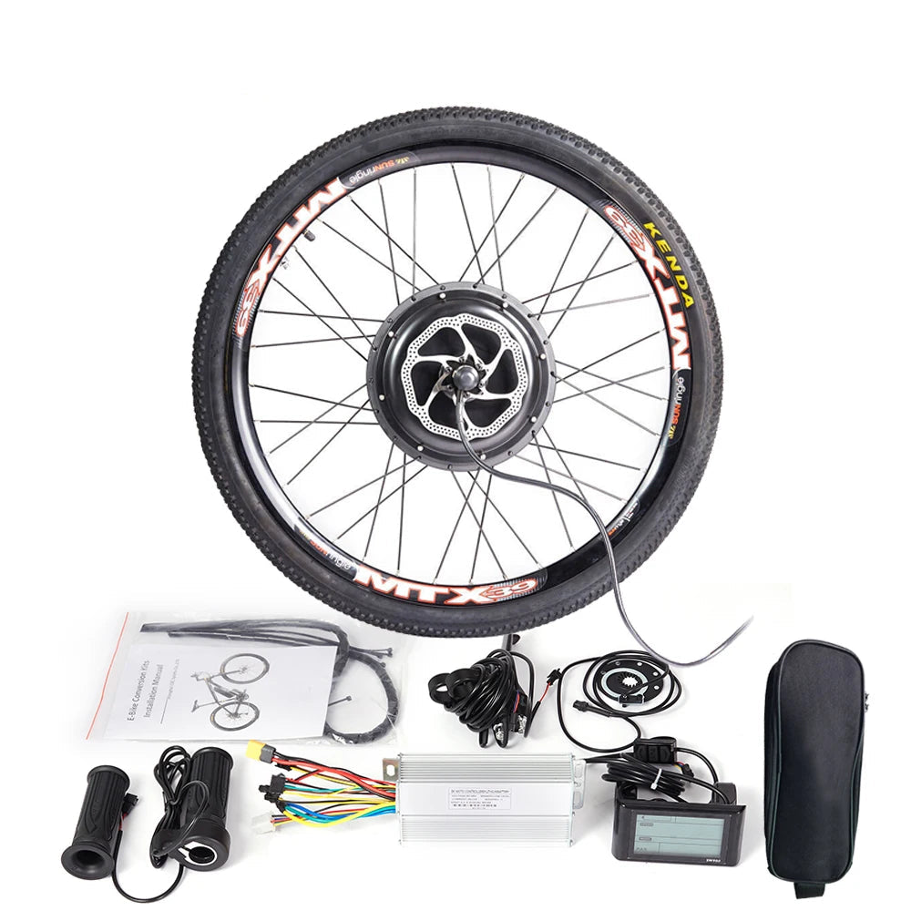 Ebike Conversiekit – Elektrische Ombouwset – Fiets Motor Kit – E-Bike Ombouwset – Elektrische Fiets Kit – 48V – 1500W Krachtige Motor – Geschikt Voor 29 Inch Wielen