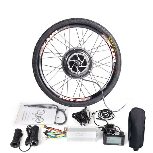 E-bike Ombouwset – Elektrische Fiets Conversiekit – Hubmotor Wiel – Elektrische Motor – Fiets Motor – 48V 1500W Krachtig – Geschikt Voor 27,5 Inch Wiel