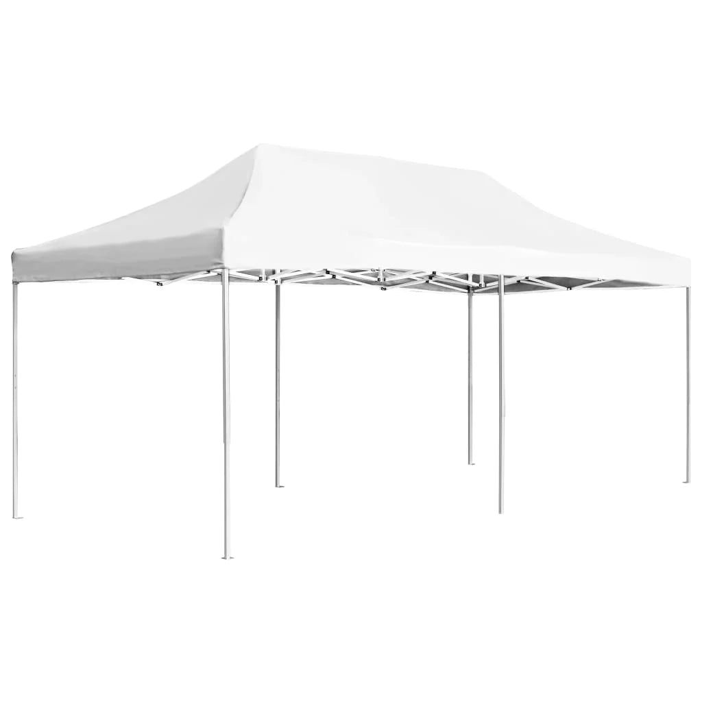 Tuinpaviljoen – Opvouwbare Tent – Paviljoen – Partytent – Buiten Tent – Aluminium Frame – 3 x 6 Meter – Oxford Stof Met PVC-Coating - Wit