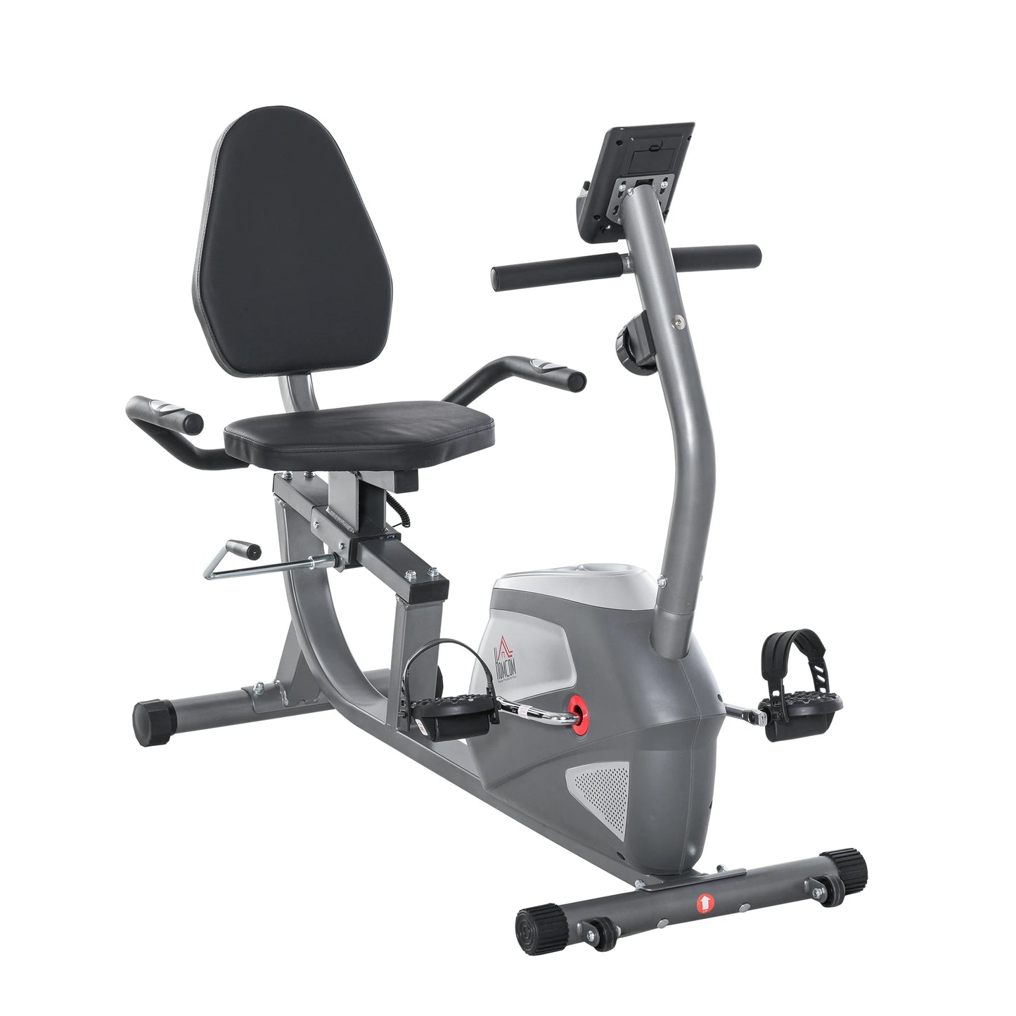 Ligfiets Hometrainer – Ergometer Fiets – Fitnessfiets – Trainingsfiets – Recumbent Bike – Verstelbaar Zitje Met Rugsteun – 8 Niveaus Magnetische Weerstand - QUORE