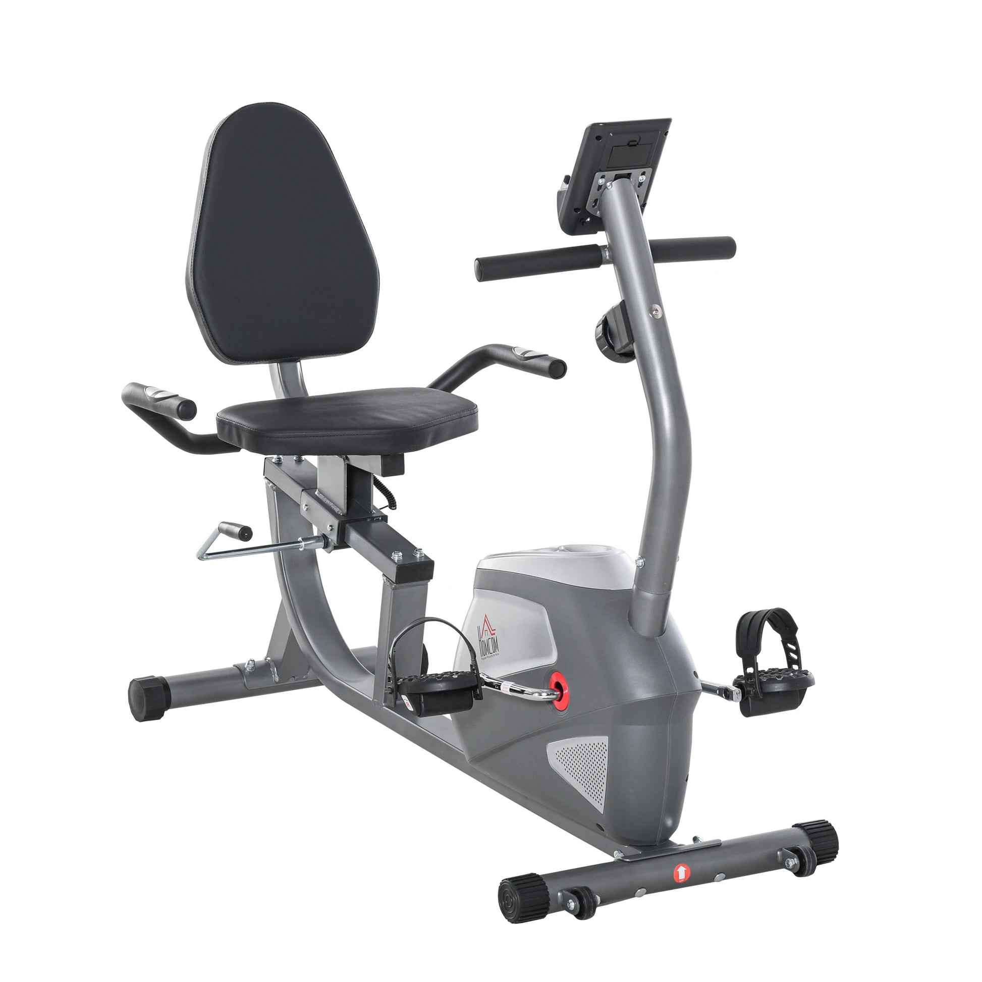 Ligfiets Hometrainer – Ergometer Fiets – Fitnessfiets – Trainingsfiets – Recumbent Bike – Verstelbaar Zitje Met Rugsteun – 8 Niveaus Magnetische Weerstand - QUORE