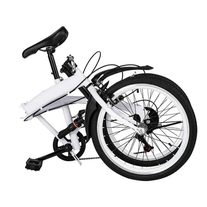 Opvouwbare Fiets – Stadsfiets – Vouwfiets – Compacte Fiets – 20 Inch – 7-Speed Versnellingen – Lichtgewicht Carbonstaal