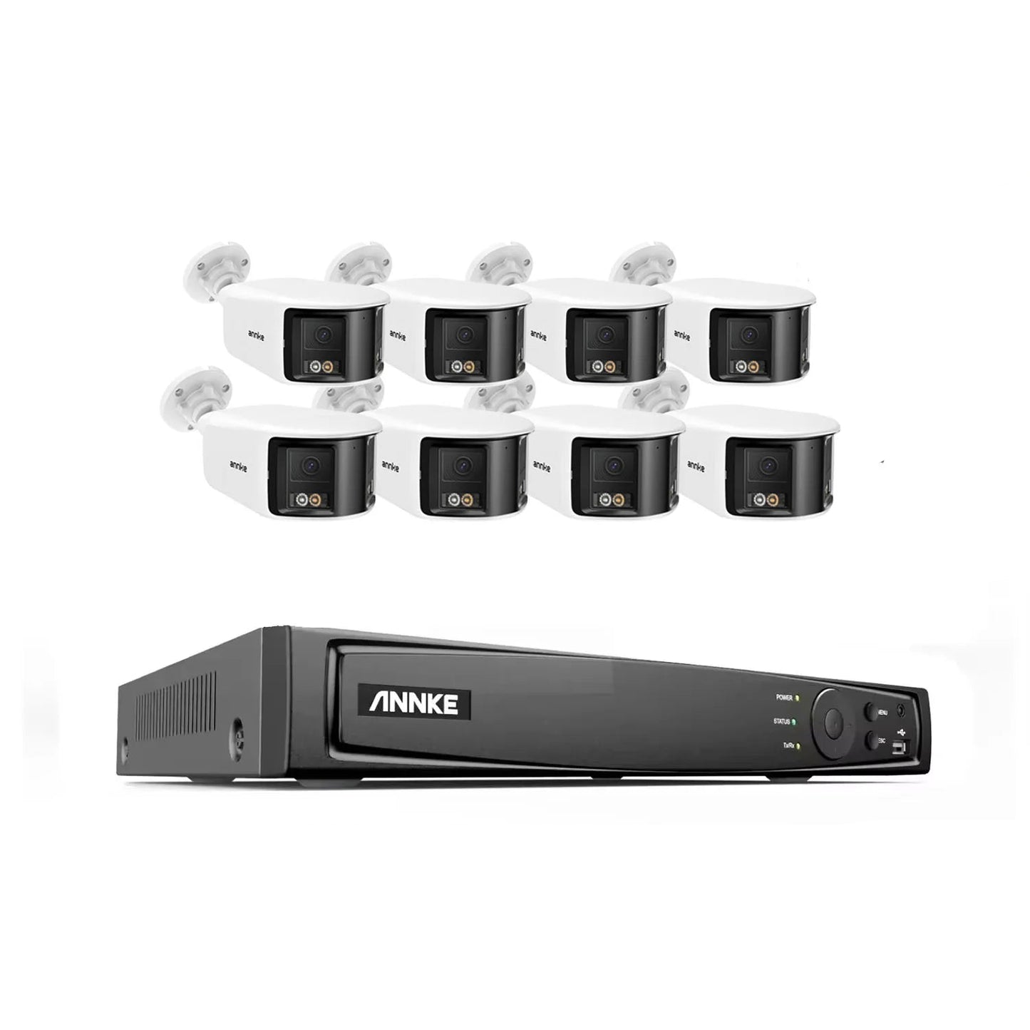 Beveiligingssysteem IP Camera – CCTV Camera – Bewakingscamera – Surveillance Camera – 8MP Ultra-HD Resolutie – 180° Panoramisch Beeld