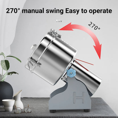 Kruidenmolen - Hakmolen - Specerijenmolen - Koffiemolens - Molen - 4500g - 220V - Swing Type -  Elektrische - Ultra-fijne Grinder voor Kruiden en Droge Ingrediënten - Commerciële Kruidenmaler - Graanmolen