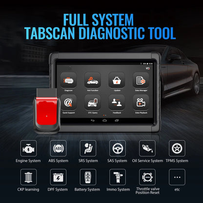 OBD2 Scanner – Diagnoseapparaat – Autodiagnose – Foutcode Lezer – Systeemdiagnose – 10,1 Inch Touchscreen – Bluetooth Verbinding