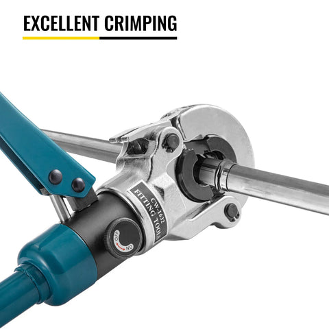 Vevor - Pipe Puller - Ratchet Tool - Portable Pipe Pulling Set - Pressure Pipe Wrench Hydraulic Crimping Tool - Aluminum Plastic Pipe Crimping Tool - 40CR Steel