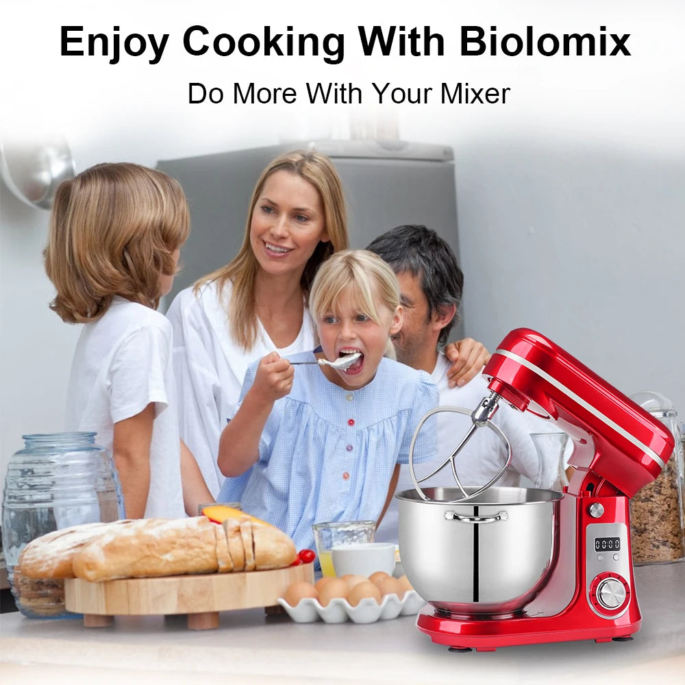 BioloMix Keukenmachine – Keukenrobot - Foodprocessor - 6L Mengkom – Incl. extra Accessoires - QUORE