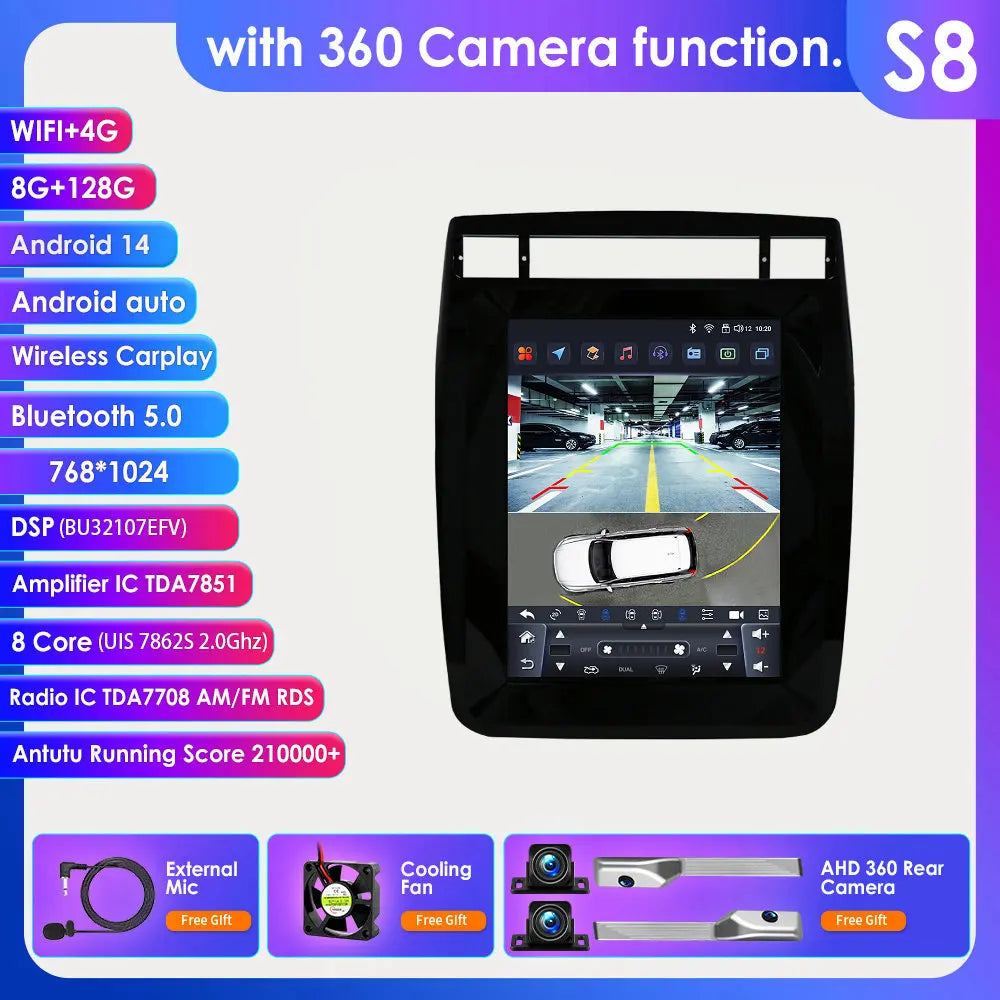 9.7INCH Android Car Radio for Volkswagen VW Touareg 2011-2017 Stereo Carplay Android Auto Multimedia Car Intelligent GPS Player