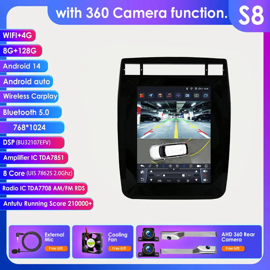 9.7INCH Android Car Radio for Volkswagen VW Touareg 2011-2017 Stereo Carplay Android Auto Multimedia Car Intelligent GPS Player