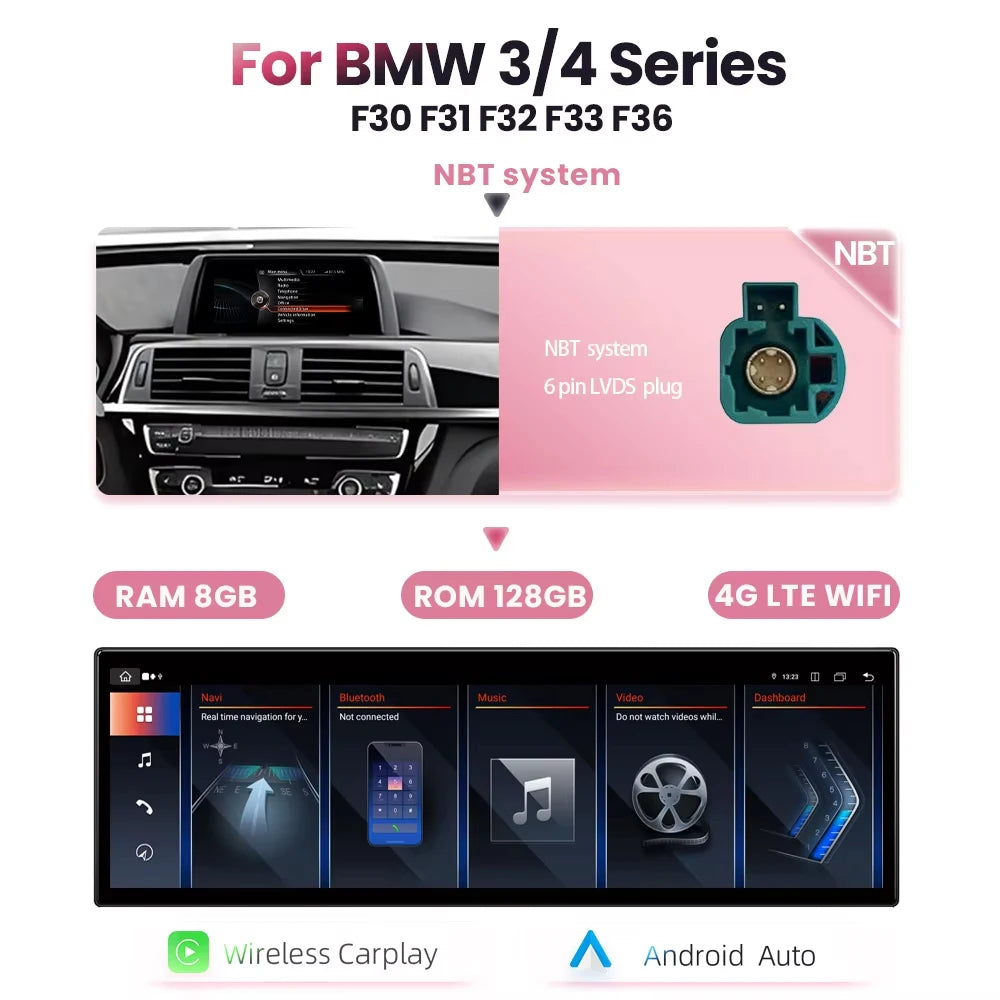 Multimedia Unit Auto – Autoradio – Navigatiesysteem – Touchscreen Radio – Inbouw Radio – 14,9 Inch Full HD Scherm – Draadloze CarPlay & Android Auto