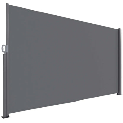 Uitschuifbaar Zijscherm – Balkon Scherm – Tuin Afsluiting – Buitenprivacy – Polyester Waterbestendig – Aluminium Frame
