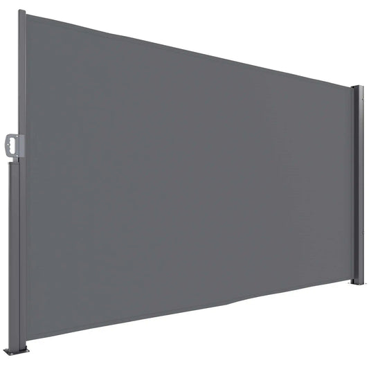 Uitschuifbaar Zijscherm – Balkon Scherm – Tuin Afsluiting – Buitenprivacy – Polyester Waterbestendig – Aluminium Frame