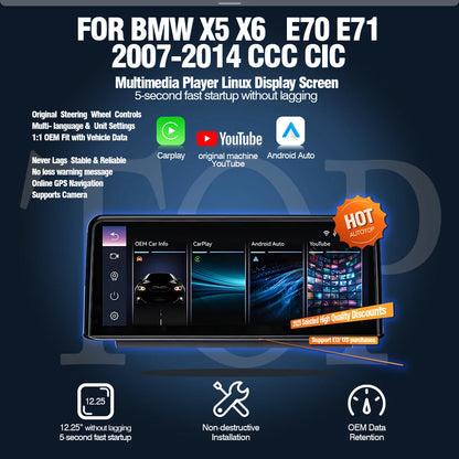 Draadloos Multimedia Touchscreen – Autonavigatie Systeem – CarPlay Android Auto – YouTube Speler – Achteruitrijcamera Ondersteuning – 10,25 Inch Scherm – Spraakbediening