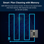 Robotstofzuiger - Stofzuiger - Dubbele waternevel - Smart Memory - Lasersensor - Robot voor het reinigen van glas aan de muur - Grijs