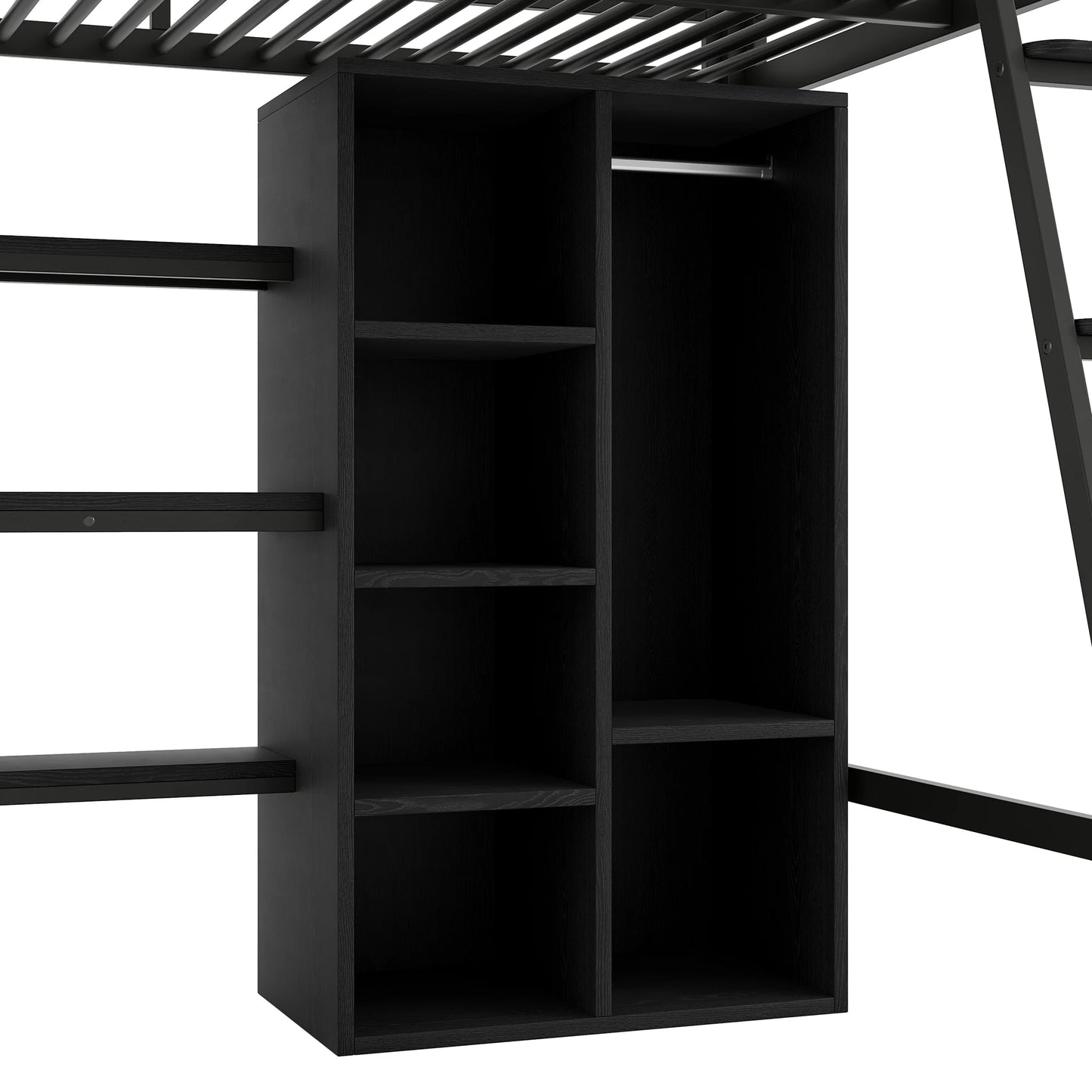 Kinderbed – Kinderbedje – Peuterbed – Jongerenbed – Houten Bed – Massief Grenenhout – Veilig Bedhek 60 cm Hoog – Open Vloerontwerp Zonder Lattenbodem