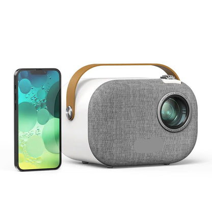 Beamer - Projector - Mini Beamer - 1080P Home Theater Mini Projector - 2.4G/5G WiFi, 200ANSI, Android 9.0 & Google Assistant – EU Plug