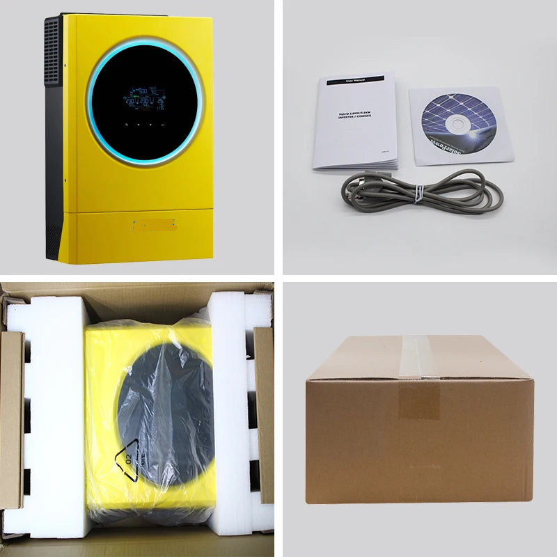 Hybrid Zonnestroomomvormer – Hybride Inverter – Zonnelader – Solar Omvormer – Energieopslagsysteem – 5600W Vermogen – Ingebouwde 120A MPPT Solar Charger