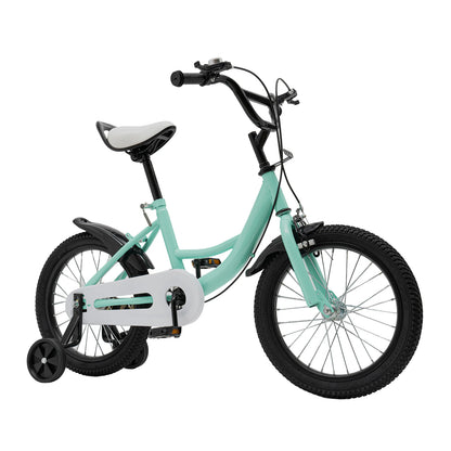Kinderfiets - Kinderfietsen - Jongensfiets - Meisjesfiets - 16" - Fiets voor Jongens en Meisjes met Veiligheidswielen en Schokabsorberende Rubberen Banden