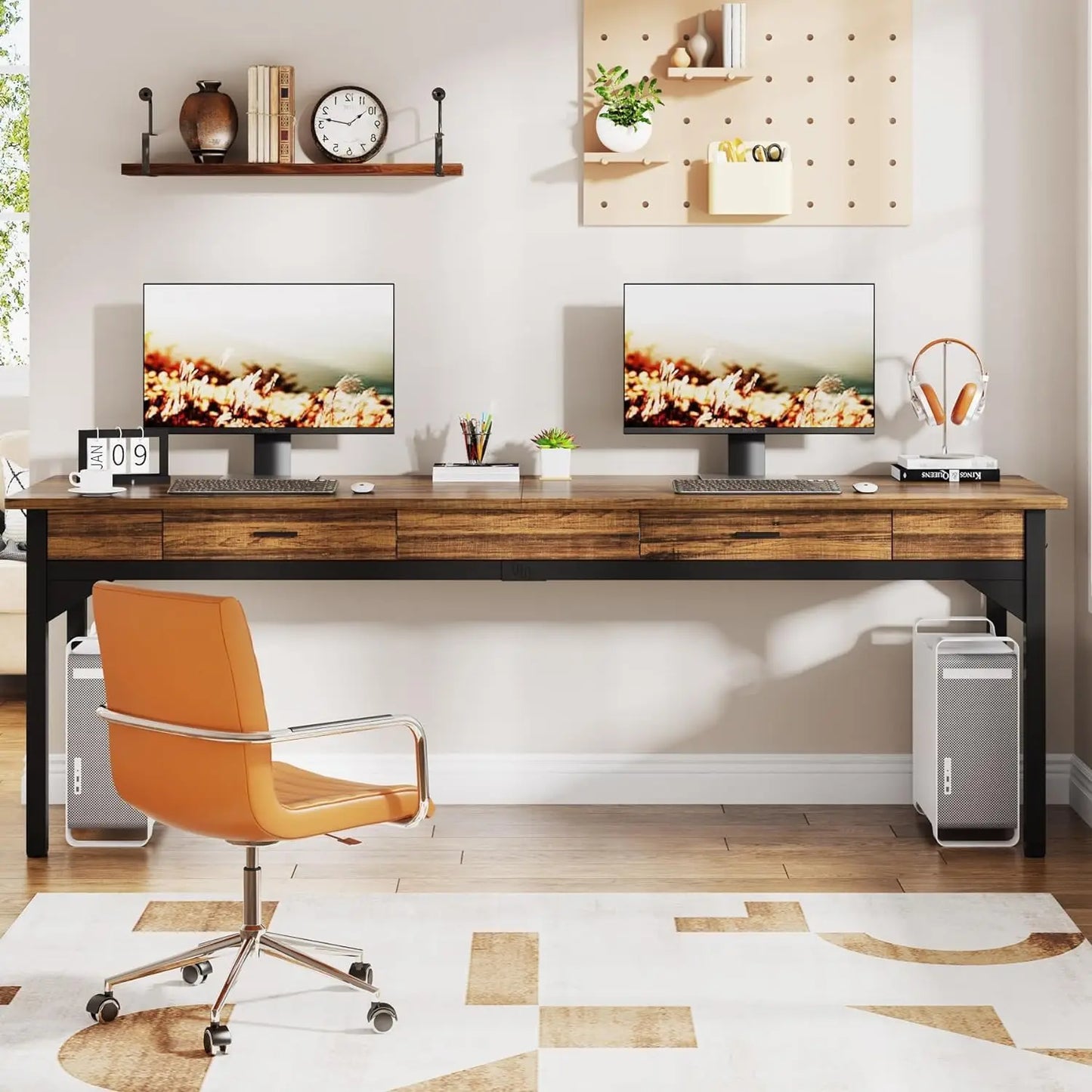 Bureau – Werkplek – Schrijftafel – Computertafel – Studieplek – Ruim Werkblad 160x70 cm – Stevig En Duurzaam Ontwerp