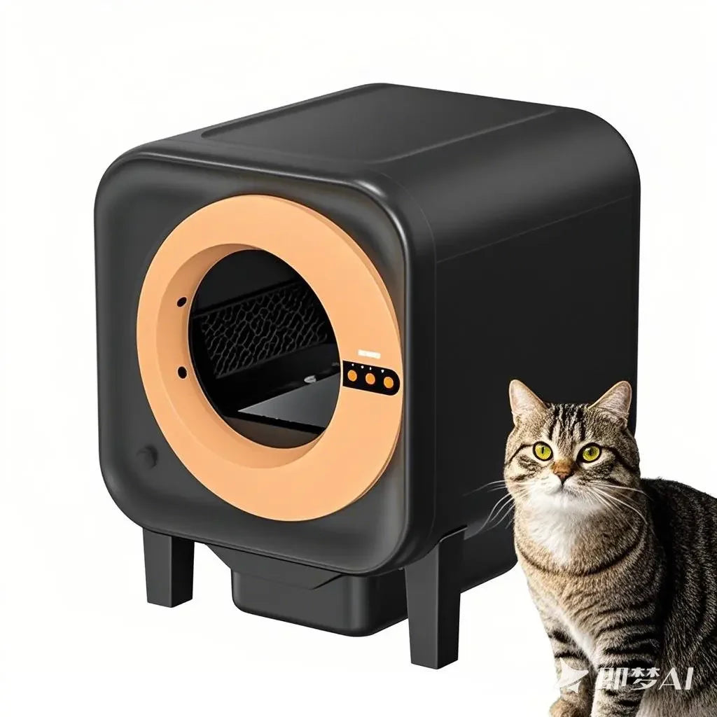 Automatische Kattenbak – Slimme Kattenbak – Zelfreinigende Litterbox – Intelligente Kattenbak – Geurvrije Kattenbak – 70 Liter Inhoud – App-Bediening