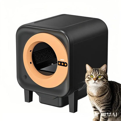 Automatische Kattenbak – Slimme Kattenbak – Zelfreinigende Litterbox – Intelligente Kattenbak – Geurvrije Kattenbak – 70 Liter Inhoud – App-Bediening