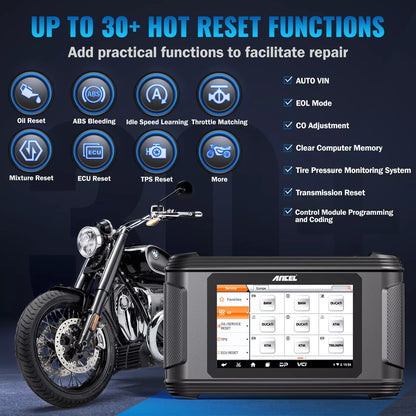 Motorfietsdiagnose – OBD Scanner – Foutcode Uitlezer – Onderhoud Reset – Gasrespons Aanpassing – Compact En Lichtgewicht – Geschikt Voor Meerdere Merken