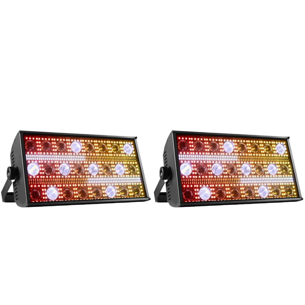 300W LED Beam & Strobe Set – DJ Verlichting – Podiumlampen – Stroboscoop – RGBW 4-in-1 LED – 2 Stuks EU Plug – Krachtige DMX Bediening – Aluminium Behuizing - QUORE