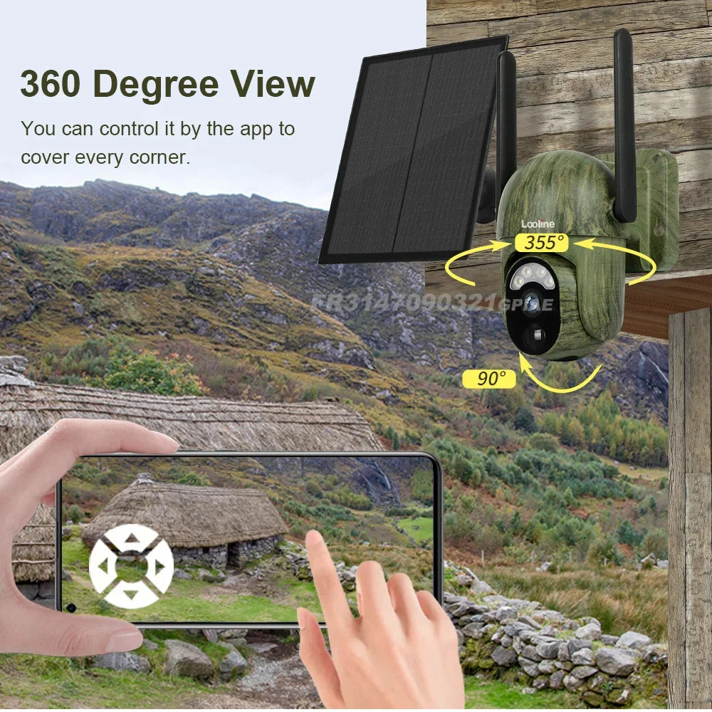 Professionele Wildcamera met Nachtzicht - Zonnepaneel - Solar - Wildcamera voor buiten - 4G - Incl. 64GB SD - 2024 model - QUORE