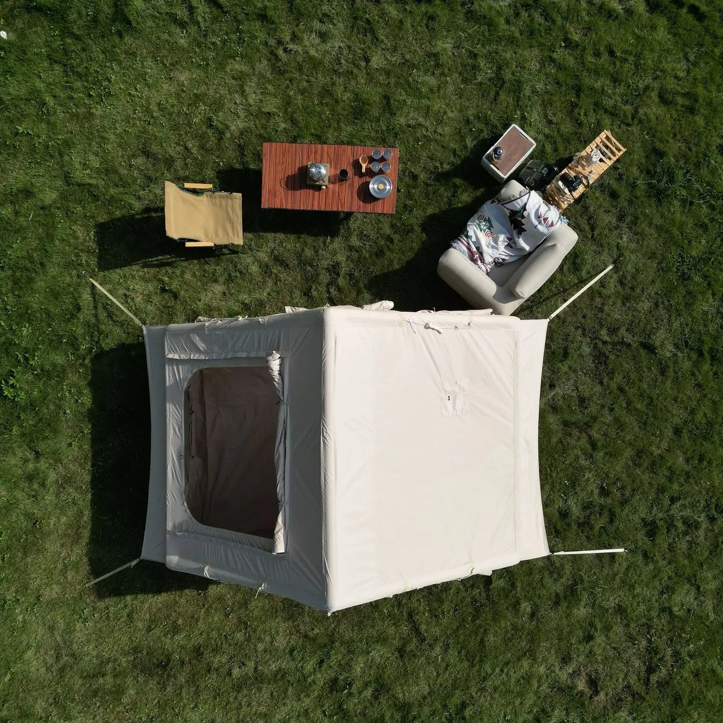 Opblaasbare Tent – Kampeertent – Air Shelter – Outdoor Tent – Camping Shelter – 4-6 Personen – Snelle Opzet – 300D Waterbestendig Polyester