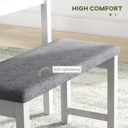 Tweepersoons Bank - Velvet Sofa Donkergrijs 2-Zits - Diepe Zit 54 cm - Moderne Zitbank - Compacte Loungebank - Met Kussens