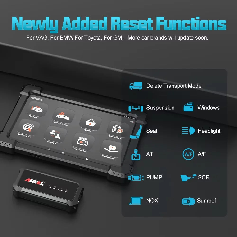 OBD2 Scanner – Auto Diagnose Tool – Foutcode Lezer – Systeemtester – Bluetooth – 10,1 Inch Touchscreen – Meertalige Interface