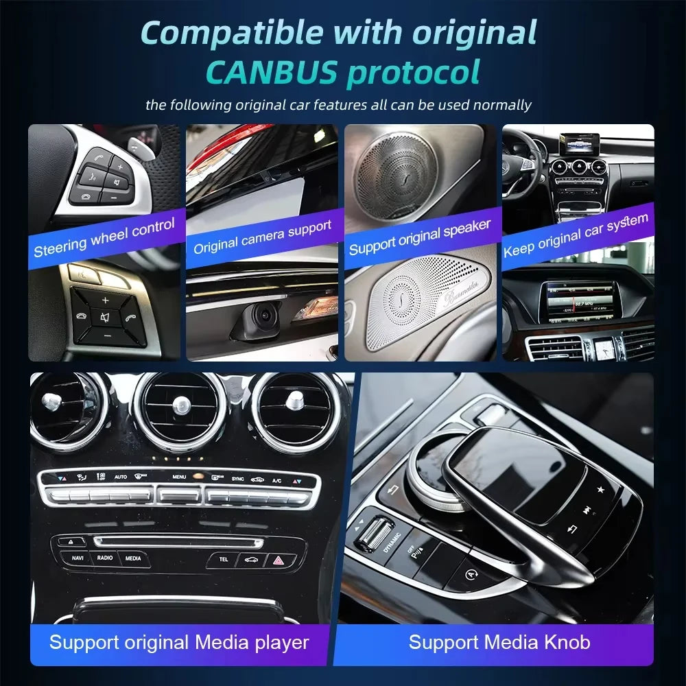 Multimedia Speler – Car Radio – Navigatiesysteem – Touchscreen – Auto Stereo – Draadloos CarPlay & Android Auto – 12,3 Inch Scherm – Geïntegreerde GPS Navigatie - QUORE