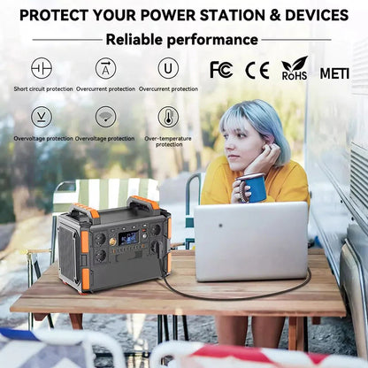 Powerstation – Draagbare Batterij – Mobiele Stroomvoorziening – Noodstroom – Outdoor Energie – 1048Wh LiFePO4 – 1000W Output