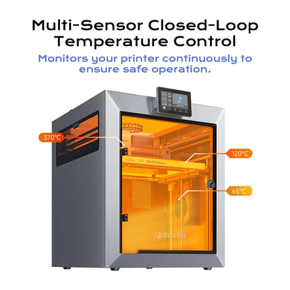 QIDI TECH Q2 3D Printer 600mm/s High Precision 370°C Nozzle, AI Camera, Large Build Volume 270×270×256mm, Print PLA/ABS/PETG/TPU
