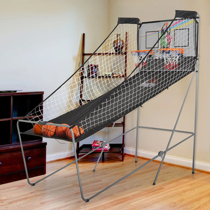 Draagbare Basketbalset – Basketbalring – Basketbalbord – Basketbalspel – Basketbalstandaard – Inclusief Elektronisch Scorebord – Stevig Stalen Frame - QUORE