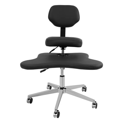 Ergonomische Kantoorstoel – Bureaustoel – Draaistoel – Meditatiestoel – Voetensteunstoel – Verstelbare Zithoogte – In hoogte verstelbare Voetensteun – Zwart