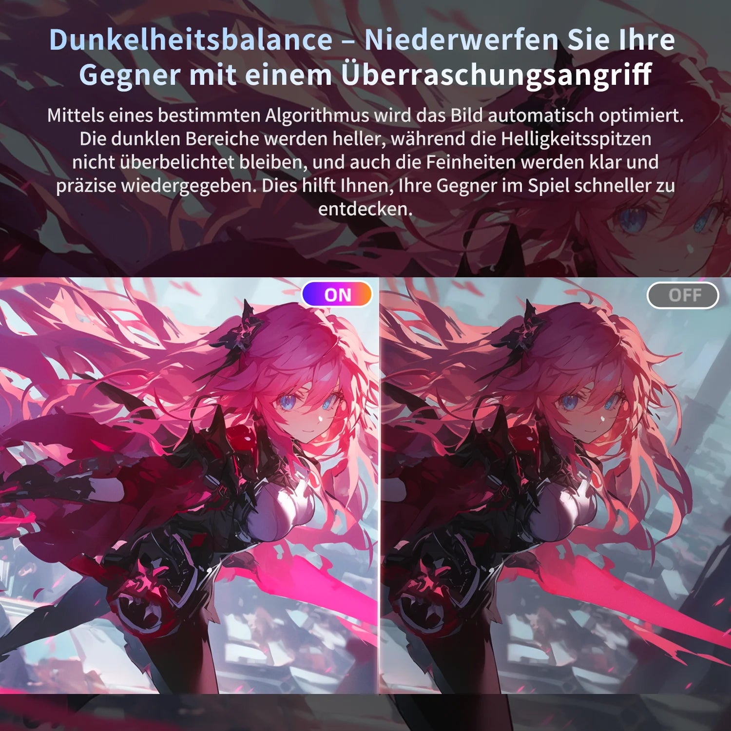 Gaming Monitor – Scherm – Beeldscherm – Computermonitor – Monitor – 24 Inch – QHD 2560x1440 – 180 Hz Verversingssnelheid - QUORE