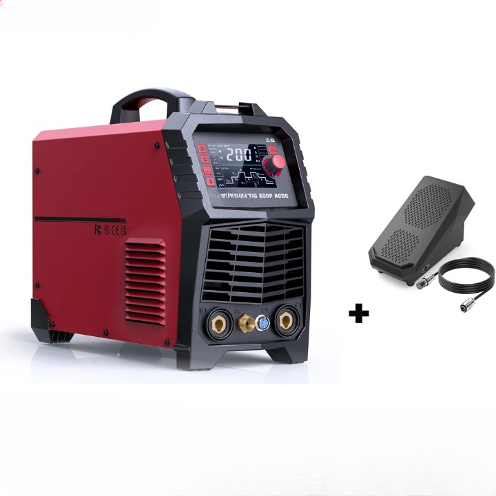 7-in-1 Lasmachine – TIG Lasmachine – AC DC Lasapparaat – MMA Lasser – LED Display – Pulsfunctie - Met TIG-lasapparaat Voetpedaal