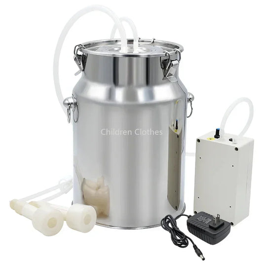 Melkmachine – Elektrische Melkmachine – Koe Melker – Geitenmelkmachine – Melkafname Apparaat – 10L RVS Melkbeker – Instelbare Zuigkracht