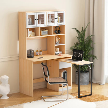 Hoge Kast – Boekenkast – Opbergkast – Kantoorkast – Vitrinekast – 180 Cm Hoog – Acryldeuren