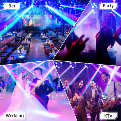 Moving Head – Movinghead – Discolamp – Podiumverlichting – DJ Verlichting – 4 Stuks 240W RGBW LED’s – 360° Oneindige Rotatie - QUORE