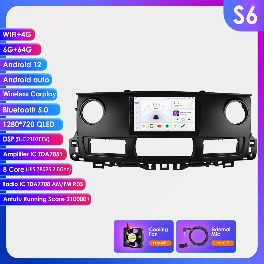 Android Car Radio Multimedia Player for Renault Master 2003 - 2011 Stereo Auto GPS Carplay 2DIN Car Intelligent Navigation WIFI