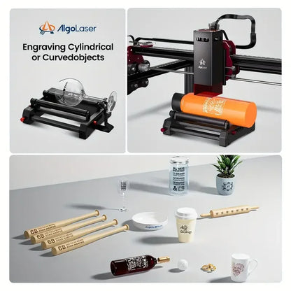 AlgoLaser Laser Engraver DIY MK2 10W 3.5” Color Touch Screen App Offline Control DIY Engraver Tool for Metal/Glass/Wood Engrave - QUORE