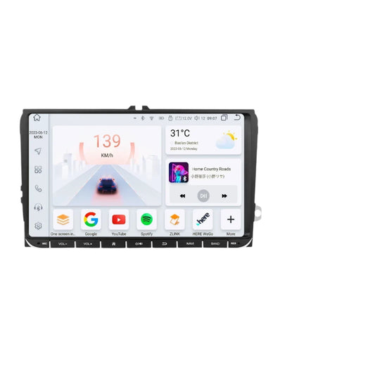 Auto Multimedia Speler - Voor VW Passat B6 T5 B7 B8 Golf 5 6 Caddy POLO T5 Touran - 8GB128GB - 8 Core - Carplay Scherm - Navigatiesysteem Auto - Multimedia Autoradio - Zwart